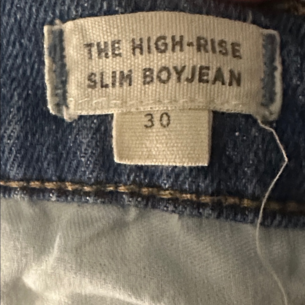 Madewell high rise slim boyfriend Blue Jeans - Picture 5 of 6